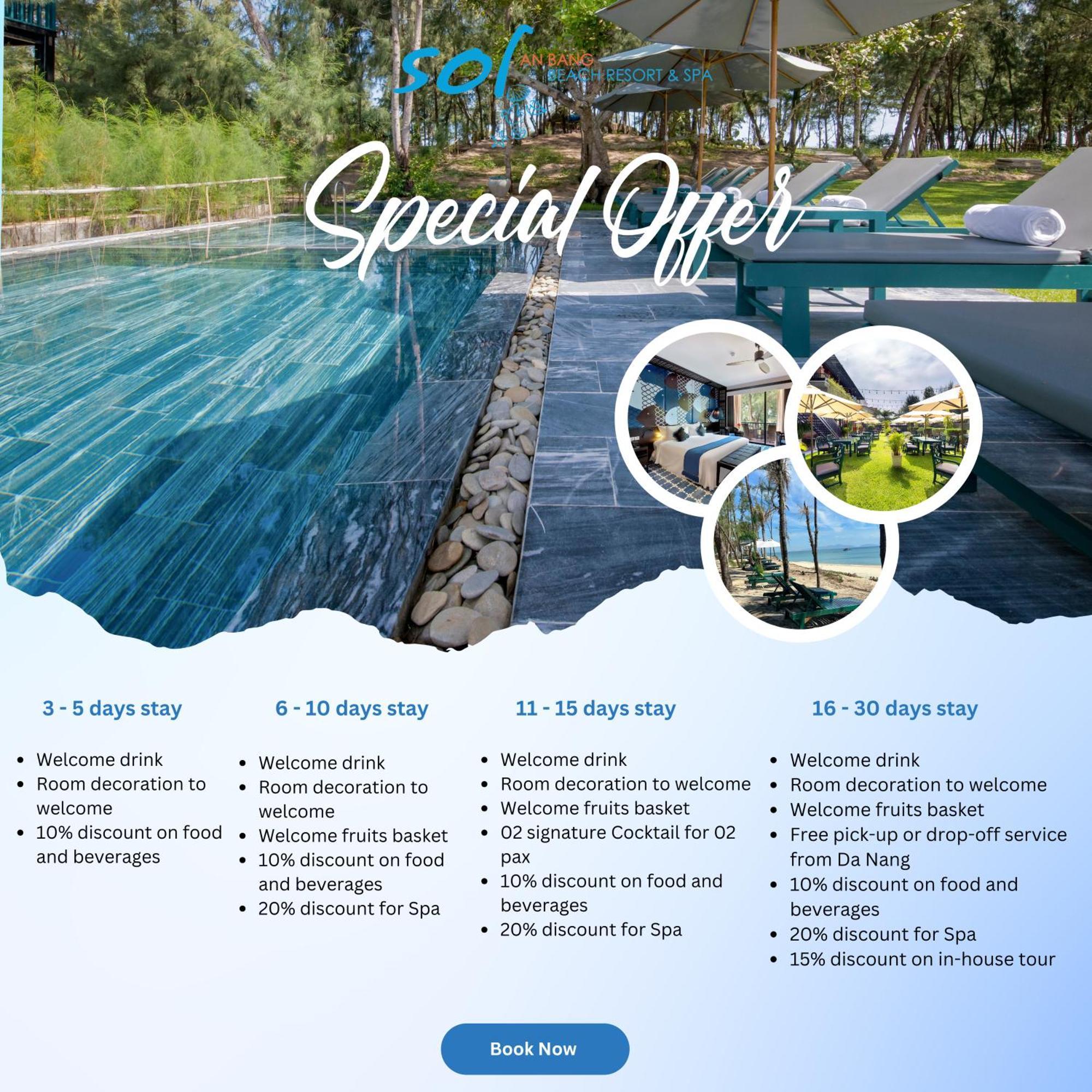 Sol An Bang Beach Resort & Spa Hoi An Bagian luar foto